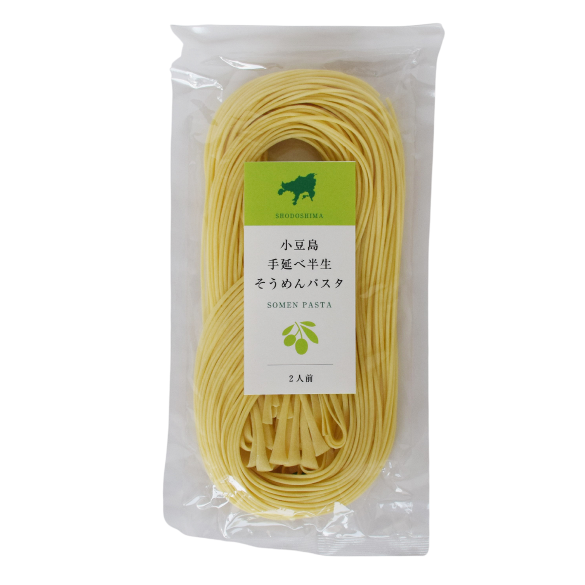 小豆島手延べ半生そうめんパスタ（1袋180g・2人前）